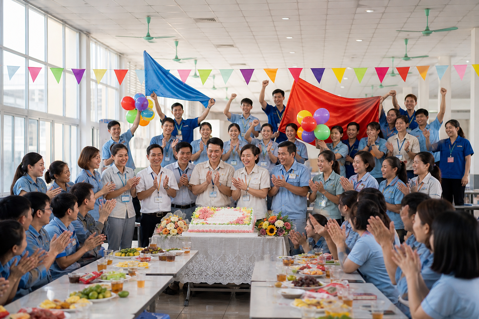 Chuỗi hoạt động nội bộ chào mừng cột…