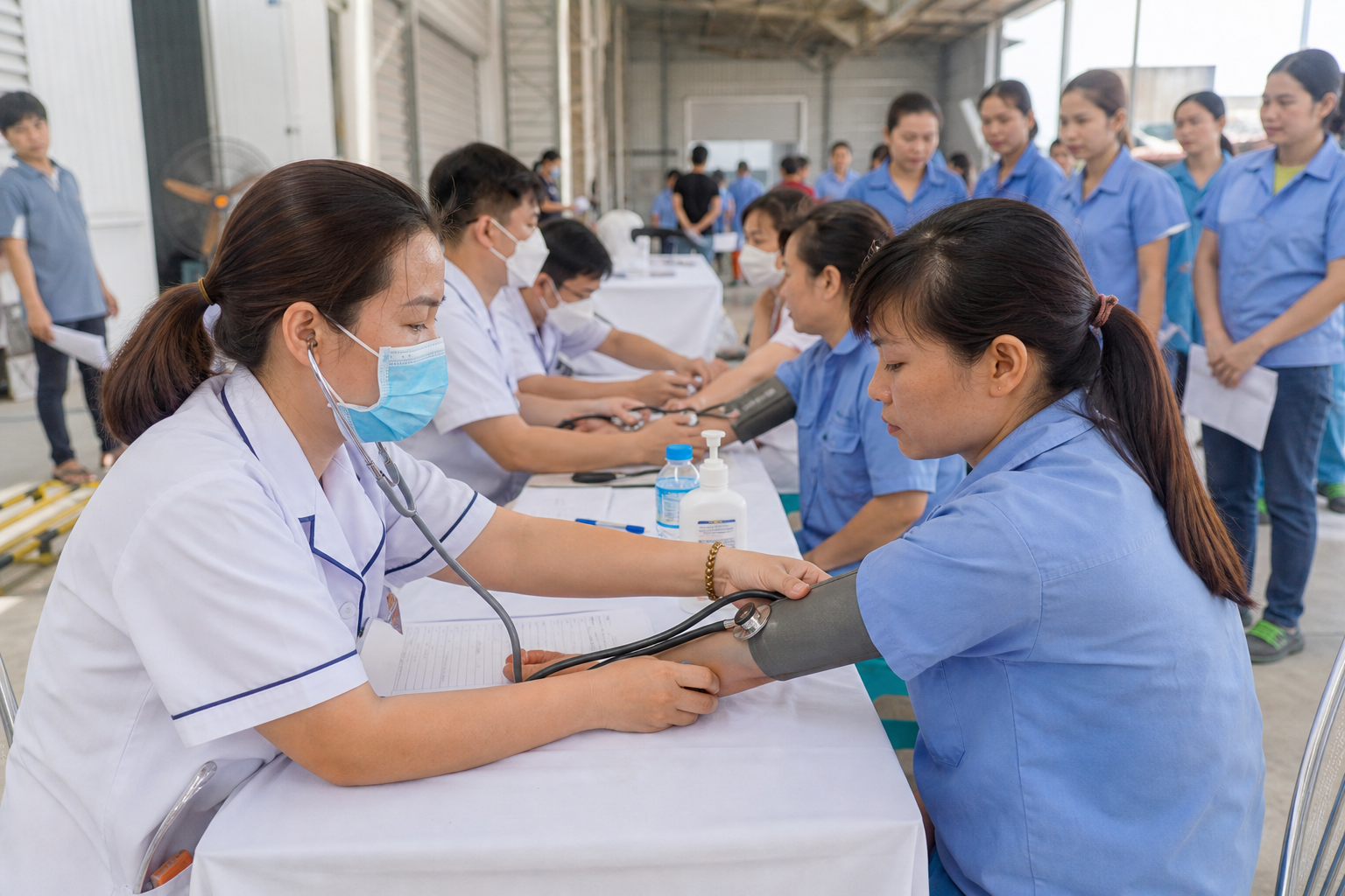 Tổ chức khám bệnh nghề nghiệp định kỳ cho cán bộ công nhân viên